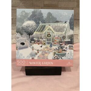 galison puzzle 500 Pieces "Winter Garden" New Unopened